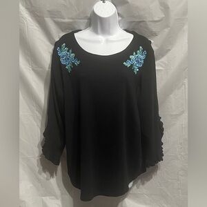 Rafaella Women’s 100%Cotton Embroidered Sweater